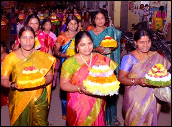 Bathukamma at Kukatpally