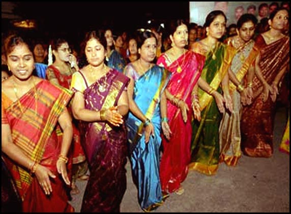 Bathukamma festival in Kukatpally