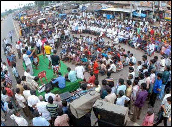 Vizianagaram Sitting on National Highway