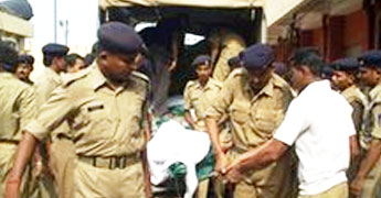 11 police men killed in landmine blast 11 police men killed in landmine blast