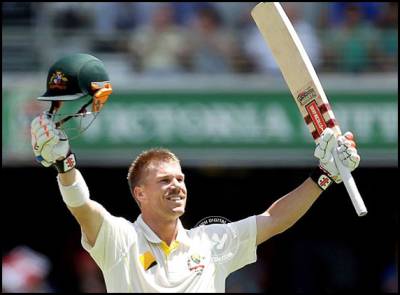 Warner slams century