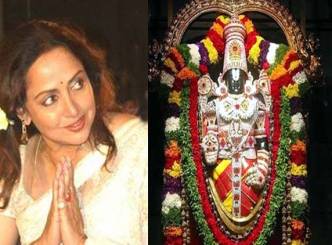 Hema Malini visits Tirumala