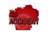 accidents in Prakasam district, Accidents, 5 killed in two road accidents, East godavari district