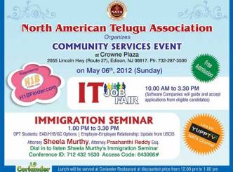 NATA organizes a Free IT Job Fair and Immigration Seminar in NJ