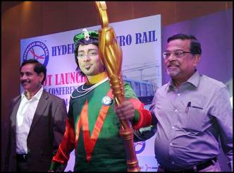 NIZ as L &amp; T Metro Rail mascot