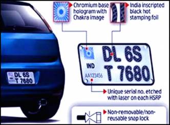High Security Number Plates From Dec 11