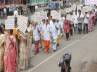 rally in koti, hearing deficiency rally, ent hosp students take out rally, Koti