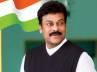 congress mp, congress mp, padma bhushan chiranjeevi to leave for delhi, Tourism ministry