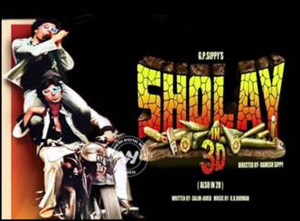 Sholay Making Cost Collected By 3D Film In 2 Days