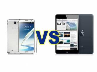 Samsung Galaxy vs Apple iPad Mini