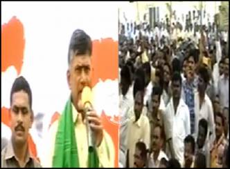 TDP Maha Dharna on Prakasham Barrage