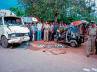 road accident, auto lorry collision, 4 killed in auto lorry collision, Khammam district