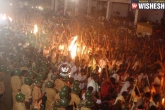 police, Banni festival, 50 injured in banni festival in kurnool, 35 pilgrims