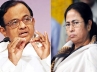 Mamta Banerjee, P Chidambaram, mamata misses protocol chidambaram undeterred, Mamta