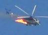 Damascus, Military helicopter, syrian rebels bring down a helicopter, Damascus