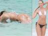 bikinis, Candice Swanepoel, victoria secret beauty candice swanepoel cools off in sunny st barts, Lingerie