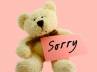 Saying sorry, Saying sorry, saying sorry, Apologizing