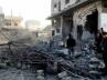friday terrorists attack syria, syria political crisis, rocket slammed aleppo building causing many casualties, Terrorists attack