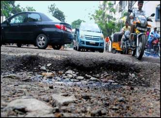 Banjara Hills Road No.1 Caved in at Care Hospital