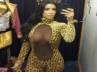 Kim Kardishan, cleavage, kim kadashian s sexy leopard suit, Halloween