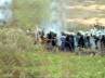 tamil saga, , knpp police fire teargas mob stuck in water, Tamil saga