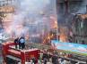 thatched houses gutted, major fire in Hyderabad, 200 thatched houses gutted in fire in hyderabad, Thatched houses
