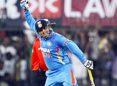 Sehwag breaks Tendulkar&#039;s ODI record