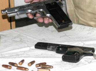 Two held in possession of arms