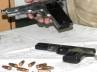 Shahid Hossain, CRPF constable, two held in possession of arms, Railway police