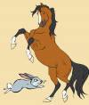 cartoons, funny jokes, the horse and the rabbit, Diet jokes