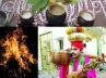 Sankranthi festival, Gobbamma, bhogi mantalu on visakhapatnam beech people celebrate sankranthi, Sambar