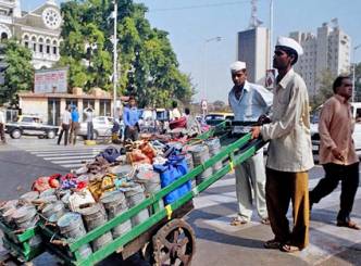 Dabbawallas getting in line for a diabetic check-up....