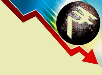 Rupee falls sixth day in a row