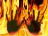 girl set on fire for eloping, girl set on fire for eloping, father immolates his daughter for eloping, Father immolates daughter