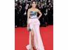 Freida Pinto, Freida Pinto, freida exposes her right thigh on red carpet to cameras at cannes, Cannes international film festival