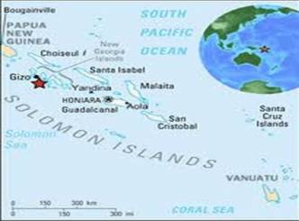 Tsunami hits Soloman!