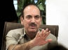 Andhra state congress, scathing attack on oppositions, azad to meet only cong leaders in city sunday, Ghulam nabi azad