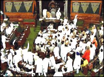 Parliament adjourned over Nido Taniam &amp; Telangana issue