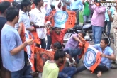 students, Jagadish Reddy, abvp and tgvp protest in nalgonda, Nalgonda