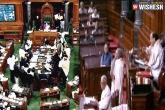 Parliament latest, AP MPs, ap mps protest in parliament, Kvp