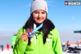 Aanchal Thakur news, Aanchal Thakur medals, manali girl gets first international medal in skiing, Aanchal thakur