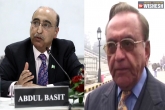 Khurshid Kasuri, Pakistan High Commissioner, ruckus at abdul basit s peace event pakistan high commissioner mobbed by media, Pakistan high commissioner