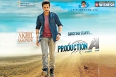 Akkeneni Akhil debut film, Akkeneni Akhil debut film, akhil s debut film shooting underway, Akkineni akhil