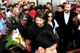 Allu Arjun Kerala news, Allu Arjun, allu arjun gets a warm welcome in kerala, Boat