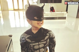 Allu Ayaan Turns Batman On Halloween