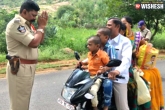 Traffic Rules, Andhra Cop, andhra cop pleads before traffic violator pic goes viral, Traffic
