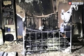 explosion, damage, apple iphone explodes burning the whole bedroom, Explosion