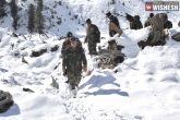 Soldiers trapped, Kashmir, avalanche hit army post in kashmir 5 soldiers trapped, Avalanche