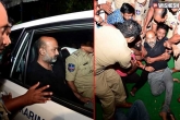 Bandi Sanjay latest, Bandi Sanjay arrest, bandi sanjay sent to 14 days judicial custody, Protest