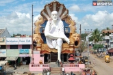 Machilipatnam, Saibaba statue, biggest sai baba statue installed in machilipatnam, Sai baba